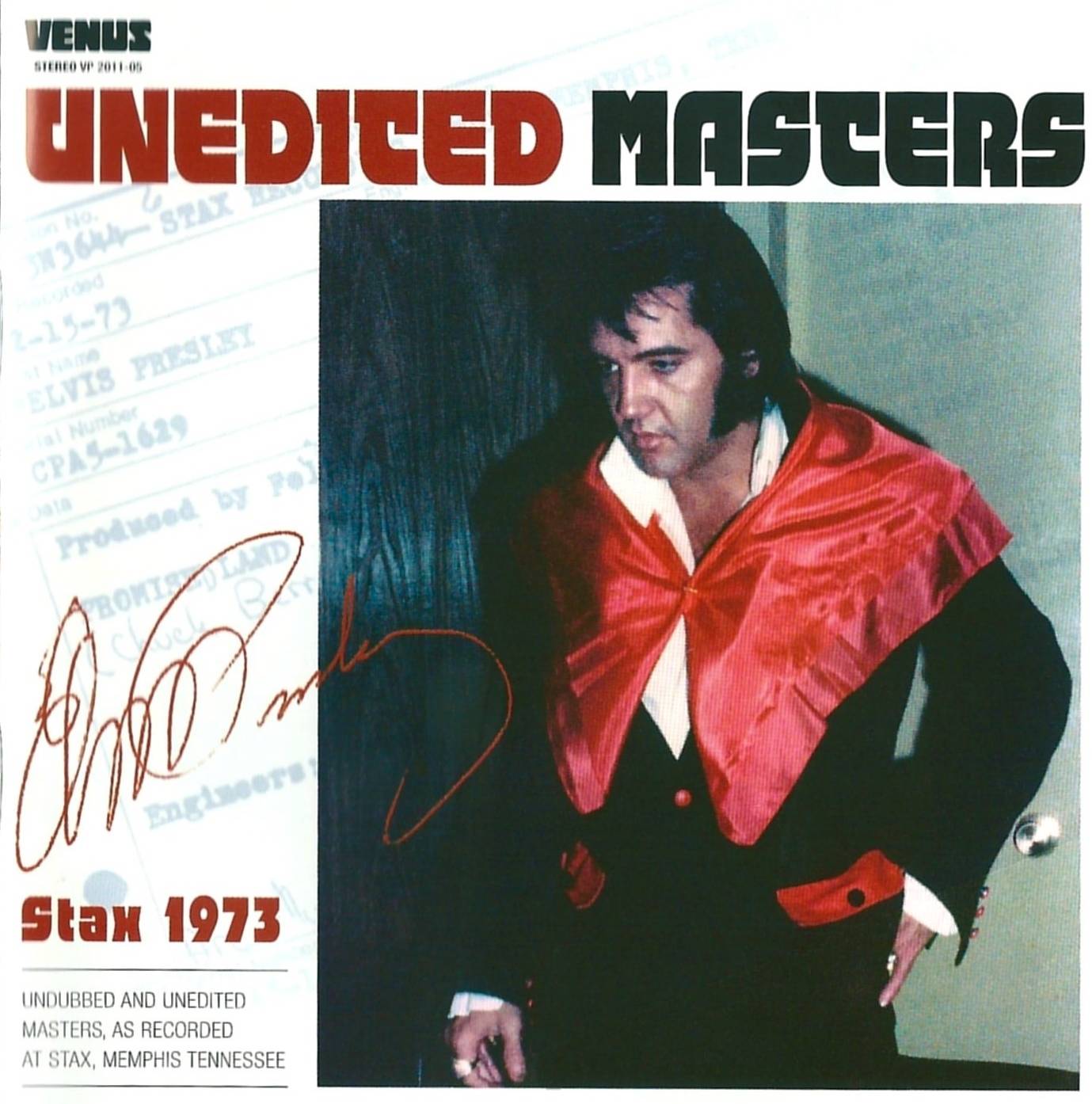 Elvis Presley Unedited Masters Stax 1973 : Front